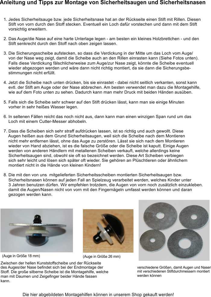 Montagehilfe / Montageanleitung